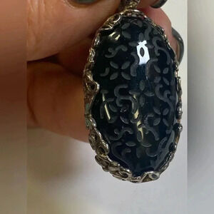 2", TWO-SIDED PENDANT. NICE DETAIL - SEE VIDEO.